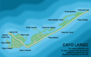 cayo_largo_map - Cuba Cuban